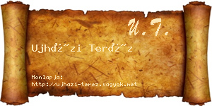 Ujházi Teréz névjegykártya